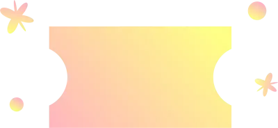 티켓 그라데이션 일러스트