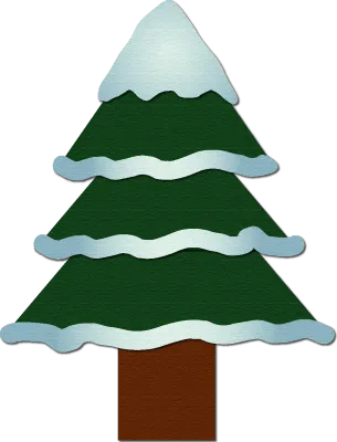 크리스마스 겨울 눈 덮힌 종이 질감의 나무 트리