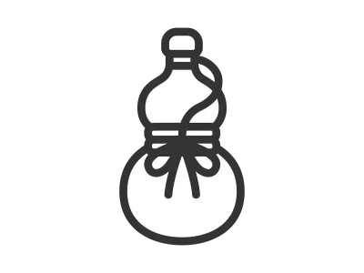 ひょうたん酒のアイコンのイラスト