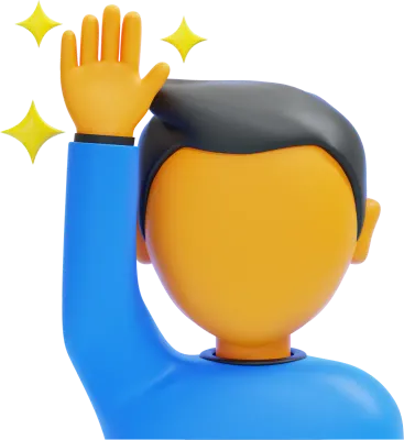 Man Raising Hand Emoji