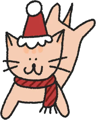 動物と一緒にクリスマス