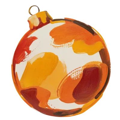 グアッシュクリスマスイラスト