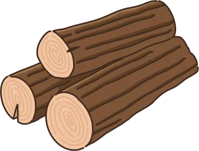장작 일러스트