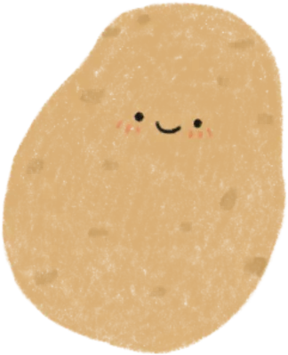 귀여운 감자 일러스트 손그림