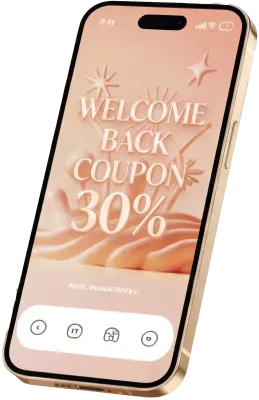 ゴールドピンクのグラデーションお祝いパーティー3D要素