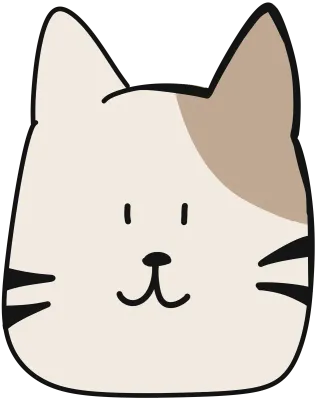 고양이 얼굴 일러스트