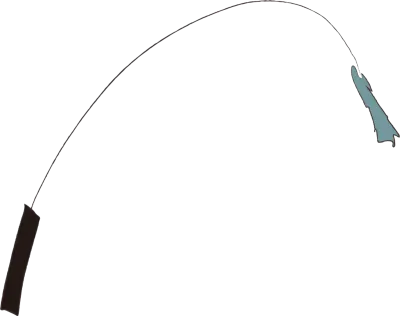 고양이 사냥 놀이 장난감 그림 드로잉 스케치 낚시대