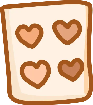 Heart Sticky Notes Illustration. 감성적인 하트 메모지 문구 일러스트