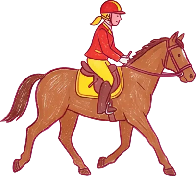 スポーツ 馬術 乗馬 イラスト