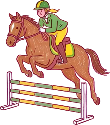 スポーツ 馬術 乗馬 イラスト