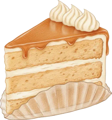 카라멜 조각 케이크