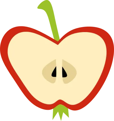 Cross-Section of a Red Apple