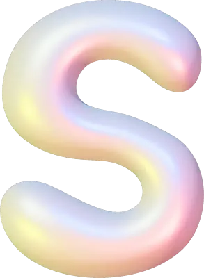 3D 알파벳 글씨 S 에쓰