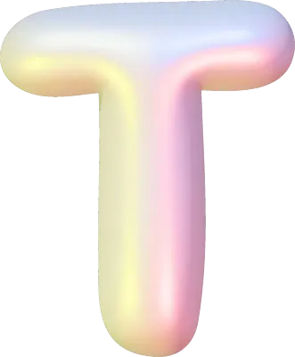 T 3D 알파벳 글씨