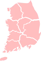 한국 지도 일러스트