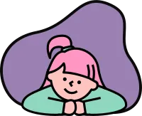 누워 있는 여자아이