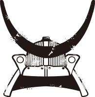 일본풍 투구 일러스트