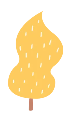 노란색 나무