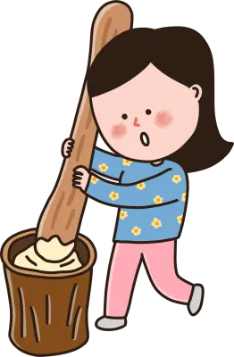 떡 찧는 사람