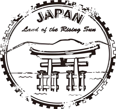 일본풍 신사 일러스트