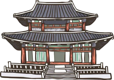 전통 궁궐 일러스트