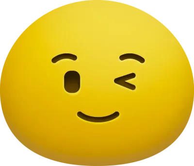 노랑색의 웃는 이모티콘 일러스트