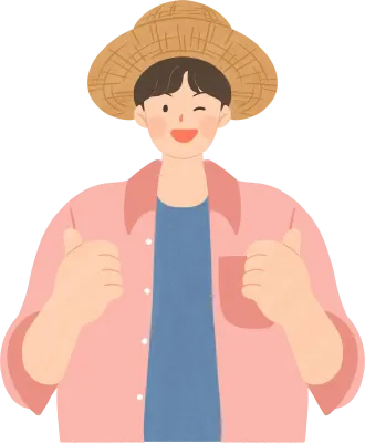 엄지 척 농부