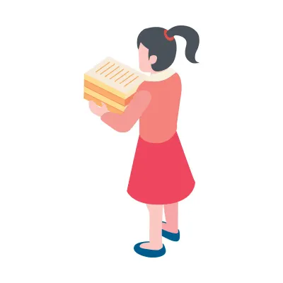 isometric woman