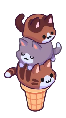 고양이 아이스크림 콘