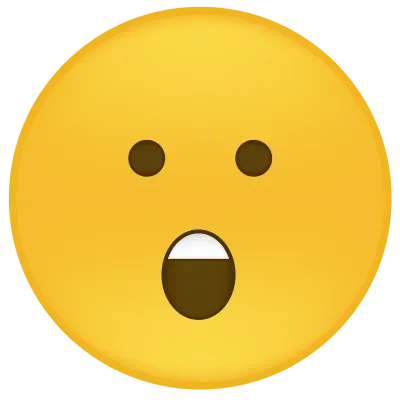 놀란 이모티콘