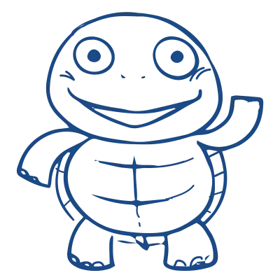 hand drawn turtle