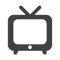 단순한 TV 아이콘