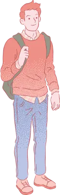 hand drawn fashion man