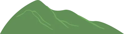 mountain in green