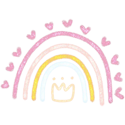 rainbow-golden-gold-glitter-pastel-decoration-elements-heart-crown