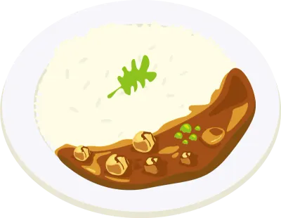 접시에 담긴 카레