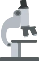 회색 현미경
