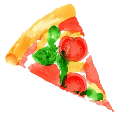 피자 수채화그림