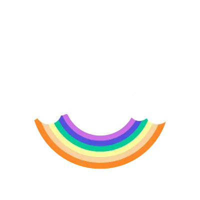 Element Kawaii Rainbow Cartoon Illustration_03