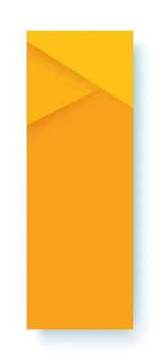 yellow frame origami banner