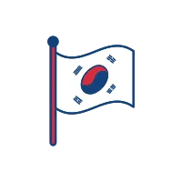 한국적인 국기 아이콘