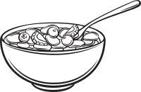 검정색 오트밀
