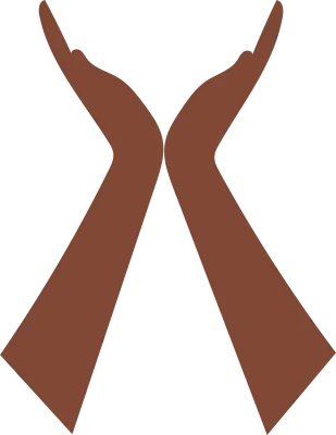 Brown Skintone Hands Holding Illustration