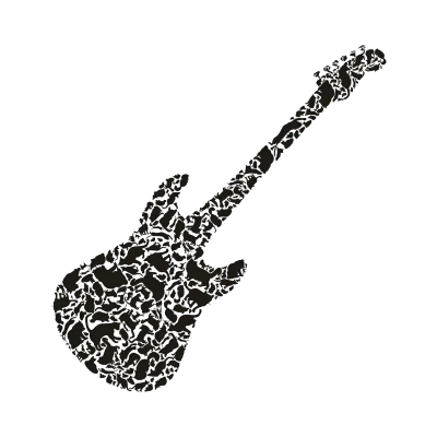 Cat a guitar