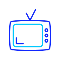 단순한 tv 아이콘