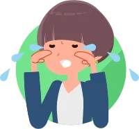원형 속 여성 이모티콘