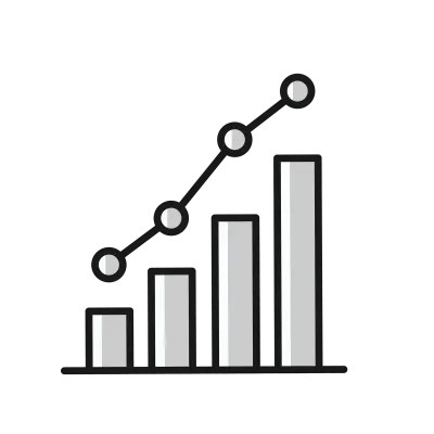 set of bar price chart diagram financial stock price icon bullish bearish market in minimal mono des