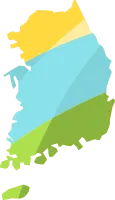 대한민국 지도 영역