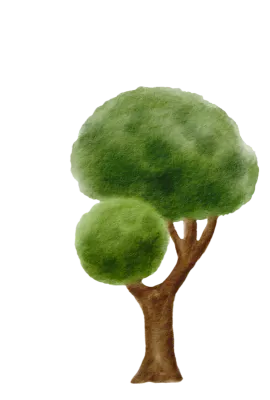 Watercolor tree