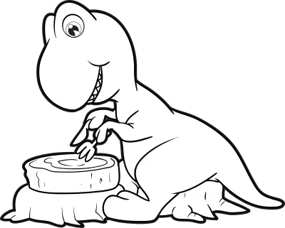 cartoon dinosaurs jurassic world for kids cute dinosaurs black and white for coloring
